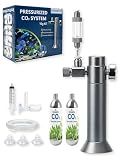 NovAbyss Aquarium CO2 Kit with Regulator, 2 x 16g Cartridges, 3/8" Thread
