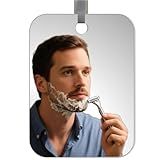 LUNCHIS Shower Mirror Fogless for Shaving Fog Free Shower Mirror for Shaving Men Fogless Mirror for Shower (8" x 6")