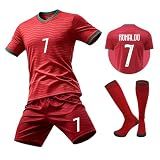IDOLUSTER Soccer Stars #7 Soccer Jersey & Shorts Set Sizes