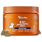 Zesty Paws Dog Multivitamin, Chewable Dog Vitamins and Supplements for Hip & Joints, Skin & Coat, Omega 3 Fish Oil for Dogs- Puppy Multivitamin - Chicken Puppy Bites- 90ct
