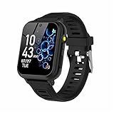 Phyulls Smart Watch for Kids, Smart Watch Toys with 39 Games Camera Video Recorder Music Alarm Calculator Calendar Flashlight Stopwatch Pedometer Gift Toys for 3-12 Years Old Boys and Girls (Black)
