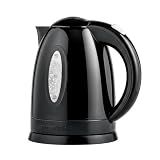 OVENTE 1.7L Electric Tea Kettle, 1100W BPA-Free Water Boiler, Black KP72B