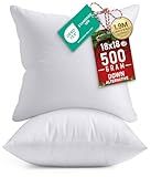 Utopia Bedding 18x18 Pillow Inserts, Set of 2, White – Indoor Decorative Throw Pillows for Bed, Sofa & Couch – Soft, Supportive & Fluffy Cushion Inserts