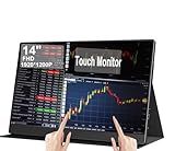 AHXJKA 14" Portable Touchscreen Travel Monitor 1920 * 1200P IPS/HDR Laptop Screen Extender for Gaming and Computer Display, Compatible with Laptop PC Phone PS4/PS5 Switch