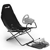 ARES WING Foldable Racing Simulator Cockpit, Racing Wheel Stand with Seat, Space Saving Sim Racing Rig for Small Spaces with Fanatec, Driving Simulator Compatible with Moza Games on PS5 and PC