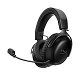 HyperX Cloud III S – Wireless Gaming Headset for PS5, PS4, Switch, PC, Mac, and Mobile, Up to 120-Hour (2.4GHz) / 200-Hour (Bluetooth) Battery, 53mm Angled Drivers, Detachable Mic – Black