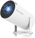 Mini Projector, Support 4K 1080P Portable Projector with Dual Band WIFI6 5G Wireless 5.2 Bluetooth Android 11, 200 ANSI Lumens, 180° Rotatable, Auto Keystone Correction,35"-130" Screen Video Projector