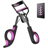 Kaasage Eyelash Curler with Pads, Lash Curler with 5 Extra Silicone Replacement Pads, Achieve Perfect Curls in 5 Seconds