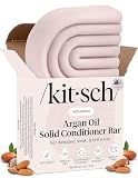 Kitsch Argan Oil Conditioner Bar – Repairing Hair Conditioner for Damaged Hair, Anti-Frizz – Strengthening, Moisturizing Hair Care – Paraben, Silicone & Sulfate-Free – Made in USA - 2.7 oz