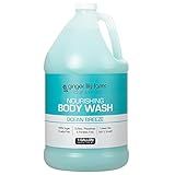 Ginger Lily Farms Club & Fitness Nourishing Body Wash, 100% Vegan & Cruelty-Free, Bath & Shower Gel for Men and Women, Ocean Breeze Scent, 1 Gallon (128 fl. oz.) Refill