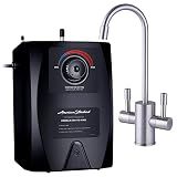 American Standard Hot Water Dispenser, Dual Handle Faucet, Brushed Nickel