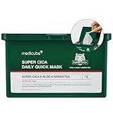 Medicube Super Cica Daily Quick Facial Masks (30 Sheets) - 60-Second Soothing & Hydrating Facial Mask with 88% Cica, Instant Cooling & Moisturization - 100% Vegan Certified, Korean Skincare