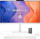 HP 24“ OmniStudio All-in-One Desktop Computer, 16GB DDR5 RAM, 640GB Storage