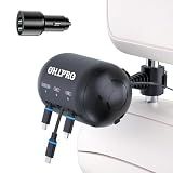OHLPRO Multi Car Retractable Backseat 3 in 1 Car Charging Station, Adapter