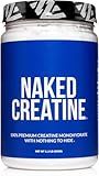 NAKED Pure Micronized Creatine Monohydrate Powder - NSF Certified, Unflavored, 500g, 1.1lb Bulk - Vegan, Non-GMO, Gluten-Free, Soy-Free, No Fillers, Supports Muscle Growth & Strength - 100 Servings