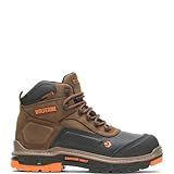 Wolverine Men'sOverpass 6" Mid Composite Toe Waterproof Work Boot, Summer Brown, 11 Medium