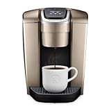 Keurig K-Elite Single Serve K-Cup Pod Coffee Maker, with Strength and Temperature Control, Iced Coffee Capability, 8 to 12oz Brew Size, Programmable, Brushed Gold