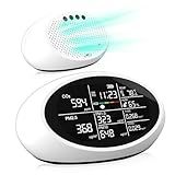 18 in 1 Air Quality Monitor Indoor, Portable CO2 Detector for CO2, Temperature (°F), Humidity, VOC, PM2.5, PM1.0, PM10 & Time Display, 【Dual Chip & High Accuracy】Air Quality Tester for Home