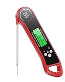 SILVLF Meat Thermometer Digital, Instant Read Thermometer with Backlight, Calibration & Hold Function, Waterproof Food Thermometer for Kitchen and Outside, BBQ, Turkey, Candy, Liquids, Beef