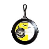Lodge Seasoned Cast Iron Skillet - PFAS-Free, Non-Toxic Cookware - Use with an Oven, Stove, Grill, or Campfire - Naturally Non-Stick & Oven Safe - 8 Inches