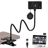 Danyesth 2K Webcam for PC with Microphone, USB Camera, Manual Focus, Black