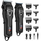 VGRPRO Hair Clippers for Men Professional, Cordless Clipper and Trimmer Set, Clippers for Hair Cutting Kit with Long Battery Life, Electric Hair Trimmer for Family Barber Kids Use