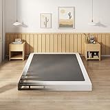 EMODA 5 Inch Box Spring Queen Size Bed Base, Heavy Duty Metal Queen Mattress Foundation with Fabric Cover, Easy Assembly, Black