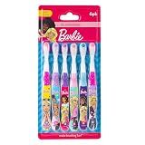 Brush Buddies 6 Pack Barbie Toothbrushes for Kids, Children's Toothbrushes, Soft Bristle Toothbrushes for Kids