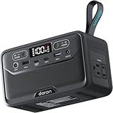 DaranEner 2026 Portable Power Station 89.6Wh LiFePO4 Battery, Solar Power Bank with AC Outlet 100W/110V, USB-C PD Two-Way Fast Charging Small Generator for Laptop, Camping, Home, Office, TSA Approved