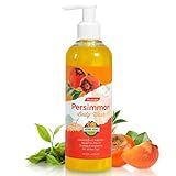 Hoveimpee Persimmon Body Wash for Women Men Odor Control, Natural Deodorizing and Purifying Pesimmon Soap for Old People Smell Nonenal Soap, 10.12 Fl. Oz