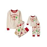 The Children's Place,Unisex Baby,and Kids, Sibling Matching, Holiday Pajama Sets, Cotton,Milk and Cookies for Santa,16