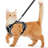 Cat Harness and Leash for Walking Escape Proof Soft Adjustable Cat Leash