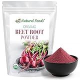 Z Natural Foods Organic Beet Root Powder - Nutrient-Dense Beetroot Powder with Antioxidants, Nitric Oxide for Heart Health, Energy - Perfect for Smoothies, Beets Juice, & Recipes, 1 lb
