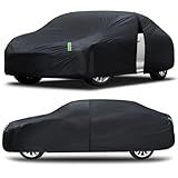 Car Cover Waterproof All Weather for Automobiles Full Exterior Covers Outdoor Rain Sun UV Protection w/Zipper, Size A2 Universal Fit for Honda Civic, Toyota Corolla, Hyundai Elantra,etc(178-186 inch)