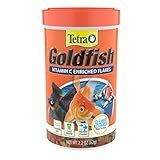 Tetra Goldfish Flakes, Nutritionally Balanced Diet For Aquarium Fish, Vitamin C Enriched Flakes, 2.2 oz