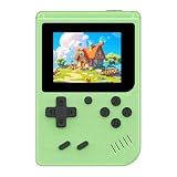 Retro Handheld Games Console Built-in 400 Video Games, Portable Handheld Emulator with 3.0 Inch Screen, Mini Travel Retro Gaming Consle (Green)