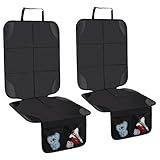 Husfunov Car Seat Protector,2Pack Car Seat Cushion,with Thickest Padding and Non-Slip Backing,Waterproof 600D Fabric Car Seat Covers with Storage Pockets for Baby for Baby、Pet and All Types of Cars