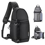 K&F CONCEPT Camera Sling Bag Crossbody Bag Camera Shoulder Backpack DSLR/SLR/Mirrorless Photography Bags Compatible with Canon/Nikon/Sony/Fuji/Gopro/DJI
