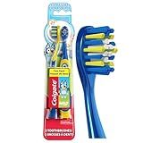Colgate Bluey Extra Soft Toothbrush for Kids, Kids Toothbrush Pack with Built in Suction Cup Toothbrush Holder, Designed for Children Ages 2 and Up, Extra Soft Bristles, 2 Pack