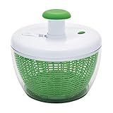 Farberware Small Pro Salad Spinner, 3.16 Qt Lettuce Spinner with Pump Mechanism, Colander Basket and Non-Slip Base - Compact Fruit Washer Spinner Bowl for Singles and Couples