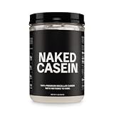 NAKED Casein - 1Lb Micellar Casein Protein - Bulk, Zero Carb, NSF Certified, GMO-Free, Gluten Free, Soy Free, Preservative Free - Stimulate Muscle Growth - Enhance Recovery - 15 Servings