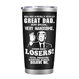 LEIOH Fathers Day Dad Gifts from Daughter Son,Dad Birthday Gifts,Fathers Day Birthday Gift for Men Papa Grandpa Uncle Stepdad,20 oz Tumbler Mug Black
