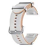 SAMSUNG Galaxy Watch 7, 6, 5, 4 Series Athleisure Band, Nylon, Smartwatch Replacement Strap for Men and Women, One Click Attachment, Medium/Large, ET-SOL31LSEGUJ, Silver