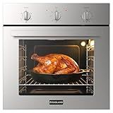 GASLAND 24 Inch Electric Wall Oven with 5 Cooking Modes, 2.79 Cu.ft, Knob Control, Removavle Triple-Layer Glass Door, 2200W Built-in Oven for Kitchen, Stainless Steel, ETL Certified