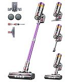VIAFLY Cordless Vacuum Cleaner, 600W 50Kpa 70 Mins Vacuum Cleaners for Home, Self-Standing Stick Vacuum with Touch Screen, Wall Dock, Anti-Tangle Rechargeable Vacuum for Pet Hair Carpet Hardwood Floor