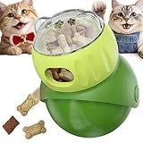 KADTC Wobble Treat Dispenser Ball for Indoor Cat & Mini Dog Enrichment Toy Interactive Slow Feeder, Kitten Stimulating Puzzle Toys