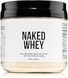 NAKED Whey 1Lb - Only 1 Ingredient, Grass Fed Whey Protein Powder, Undenatured, No Gmos, No Soy, Gluten Free, Stimulate Growth, Enhance Recovery - 15 Servings