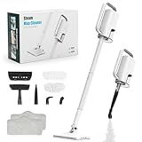 Steam Cleaner, 6 in1 Rotated Steam Mop Cleaner with 2 Modes, 2 Microfiber Pads, 400ML Removable Tank, 23FT Power Cable, Detachable Steam Mops for Floor, Laminate Floor, Tiles Cleaning (Sky White)