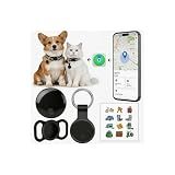 GPS Tracker for Dogs & Cats, No Monthly Fee, No SIM Card, Real-Time Positioning & Smart Anti-Lost Alerts,Mini Waterproof Drop-Proof Pet Tracker,Long Battery Life,for iOS Find My【Apple MFi Certified】 ﻿