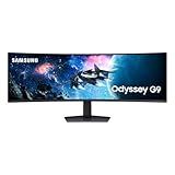 SAMSUNG 49” Odyssey G9 Series DQHD 1000R Curved Gaming Monitor, 1ms(GtG), VESA DisplayHDR 1000, 240Hz, AMD FreeSync Premium Pro, Height Adjustable Stand, Ultrawide Screen, LS49CG954ENXZA, 2024